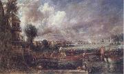 John Constable The Opening of Wateloo Bridge USA oil painting artist